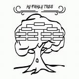 Tree Family Printable Kids Coloring Popular sketch template