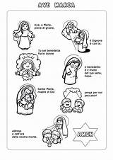 Preghiera Lavoretti Religione Rosario Cattolica Fumetti Olita Religión Marianos Linsegnamento sketch template