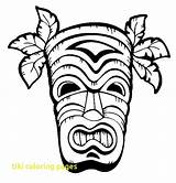Coloring Tiki Hawaiian Pages Hawaii Mask Printable Drawing Template Flower Head Clipart Luau Getdrawings Hut Turtle Kids Color Themed Clip sketch template
