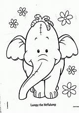 Coloring Heffalump Winnie Library Pooh Pages Lumpy Codes Insertion sketch template