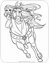 Coloring Tangled Rapunzel Maximus Disneyclips sketch template