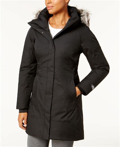 The North Face Women S Arctic Faux Fur Trimmed Parka Iii Black
