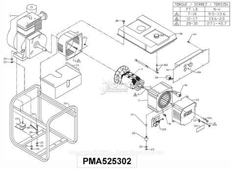 powermate  coleman pma parts diagram  generator parts