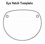 Patch Eye Pirate Template Coloring Templates Pages Fun sketch template