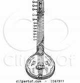 Sitar Sketch Vector Sketched Instrument Clipart Illustration Royalty Tradition Sm Paintingvalley sketch template