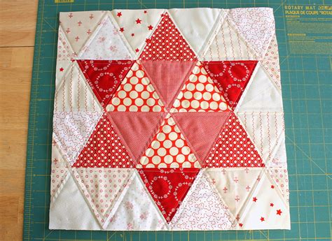 triangle star quilt block tutorial diary   quilter  quilt blog