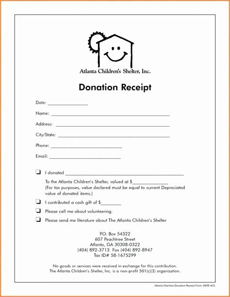 donation receipt template   hamiltonplastering