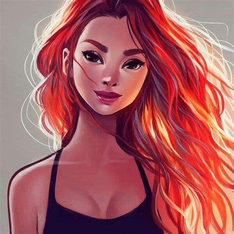 Pin By Jessica Threlfall On Art Redhead Art Red Hair Cartoon Art Girl