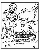 Jezus Kleurplaat Geboren Kerst Kleurplaten Kribbe sketch template