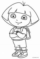 Coloring Pages Dora Kids Printable Cool2bkids sketch template