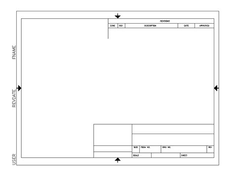 autocad template title block sheet cad block layout file  autocad format cadbull