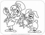 Mad Hatter Coloring March Pages Alice Wonderland Hare Disneyclips Characters Hearts Queen Template Funstuff sketch template