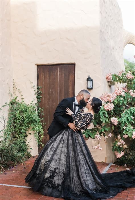 this gothic halloween inspired wedding is so romantic