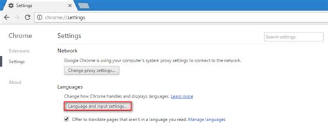 change user interface ui language  google chrome