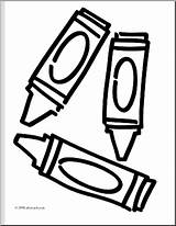 Crayons Crayon sketch template