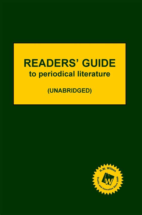 readers guide  periodical literature  software