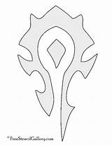 Horde Symbol Warcraft Stencil Pumpkin Stencils Carving Symbols Tattoo Tattoos Painting Cricut Patterns Choose Board Visit Freestencilgallery sketch template