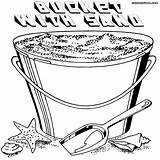 Bucket Coloring Pages sketch template