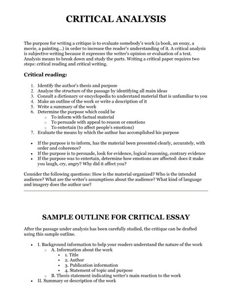 critique paper   write  article critique  basic