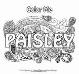 Coloring Paisley Pages Print Book Color Bandana Popular sketch template