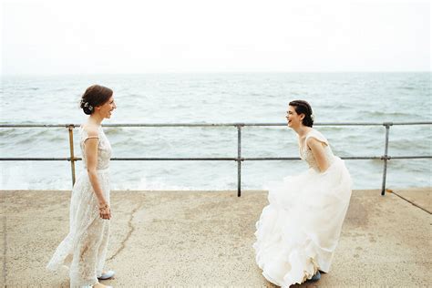 beautiful happy lesbian wedding by stocksy contributor jennifer