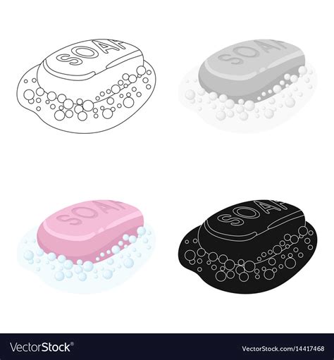 soap icon  cartoon style isolated  white vector image