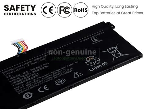 high quality xiaomi redmibook  replacement battery laptop battery direct