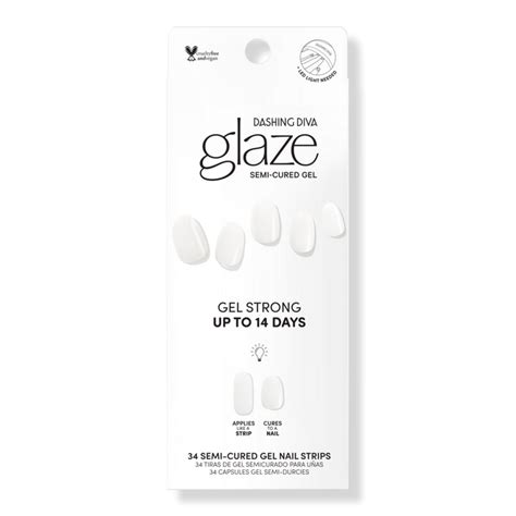 white syrup glaze semi cured gel color dashing diva ulta beauty