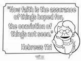 Hebrews Faith Pages Bible Davemelillo sketch template
