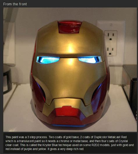 build   iron man helmet  pics