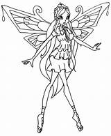 Winx Enchantix Colorare Bloomix Coloringhome Elfkena Colouring Wings Prodigue Harmonix Danieguto sketch template