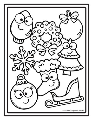 christmas coloring pages teaching resources