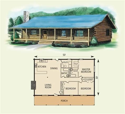 elegant  bedroom log cabin floor plans  home plans design