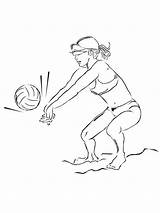 Volleyball Colornimbus sketch template