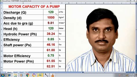 motor capacity   pump youtube