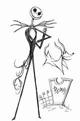 Jack Skellington Coloring Pages Template Head sketch template