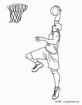 Coloring Kobe Bryant Pages Nba Basketball Drawing sketch template