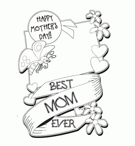printable mothers day cards  kids coloring home