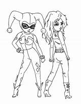 Harley Quinn Coloring Pages Baby Printable Coloringtop Via sketch template
