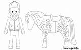 Coloriage Cheval Playmobil Imprimer sketch template
