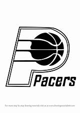 Pacers Logo Indiana Draw Drawing Step Nba Pages Tutorials Drawingtutorials101 Choose Board sketch template