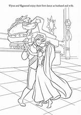 Coloring Pages Rapunzel Tangled Wedding Flynn Disney Color Dance Princess Kids Printable Fashion Show Coloriage Raiponce Print Lanterns Colouring Cana sketch template