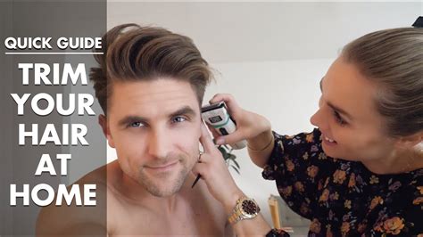 trim  hair  home quick guide  men youtube