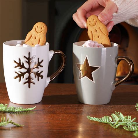 Two Hot Chocolate Mugs T Set By Dibor