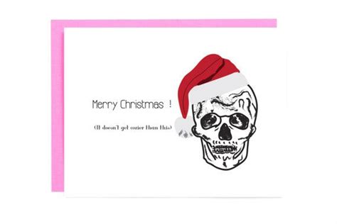 funny christmas card gothic christmas card geek