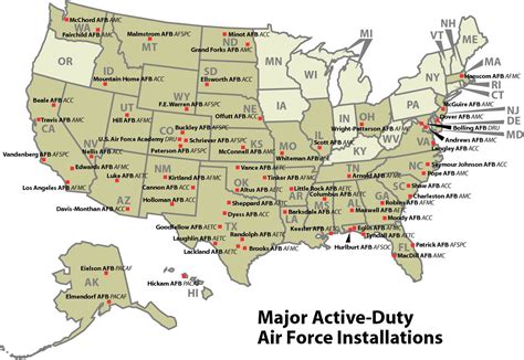 map   military bases bases   military bases information