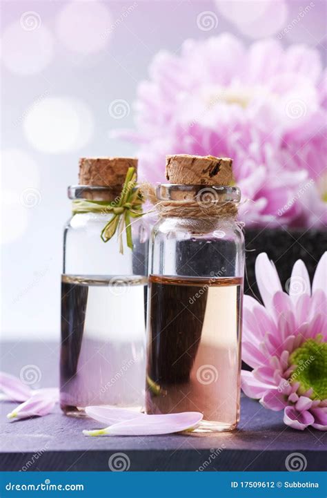 spa essential oil stock photo image  medical grey