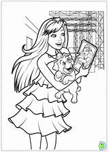 Barbie Coloring Princess Popstar Pages Dinokids Pop Star Print Doll Close Library Popular sketch template
