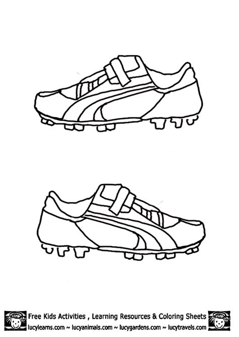 soccer shoes  kids coloring page coloring pages kids coloring
