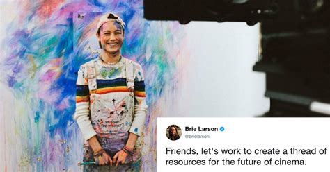 brie larson female filmmakers support guide instagram